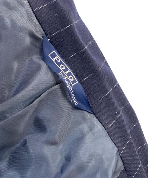 POLO RALPH LAUREN（ポロ・ラルフローレン）POLO RALPH LAUREN (ポロ・ラルフローレン) テーラードジャケット ネイビーストライプ サイズ:-の古着・服飾アイテム