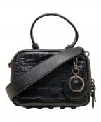 COLE HAANコールハーン）の古着「ミニボストンショルダーバッグ」｜ブラック