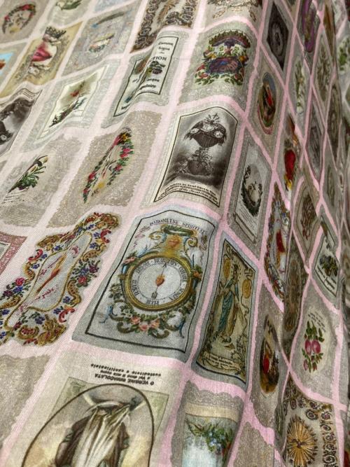 FALIERO SARTI（ファリエロサルティ）FALIERO SARTI (ファリエロサルティ) Promise プリントストール ブラウンの古着・服飾アイテム