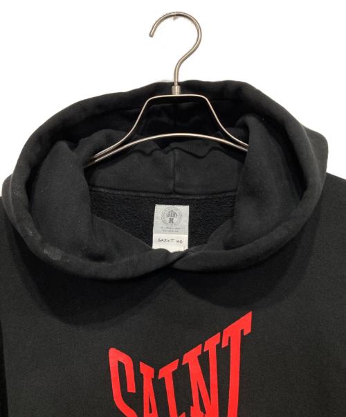 SAINT MICHAEL（セントマイケル）SAINT MICHAEL (セントマイケル) SAINT LOGO HOODIE ブラック サイズ:Mの古着・服飾アイテム
