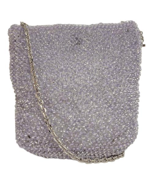 ANTEPRIMA（アンテプリマ）ANTEPRIMA (アンテプリマ) セッキオ スティローゾ/ワイヤーチェーンショルダーバッグ ラベンダーシルバーの古着・服飾アイテム
