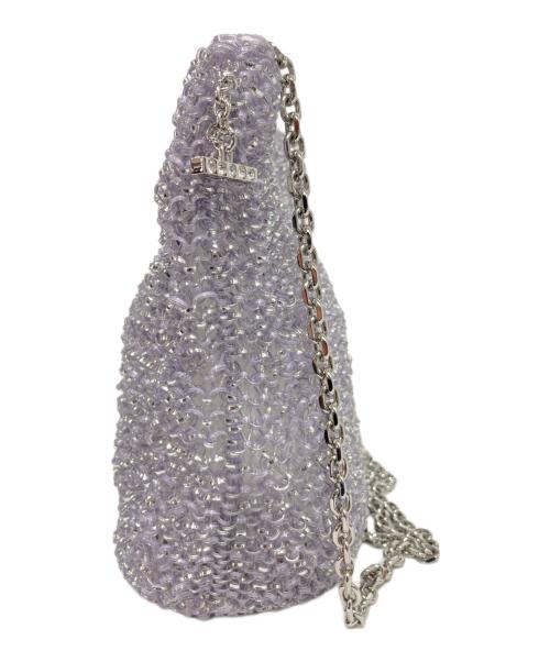 ANTEPRIMA（アンテプリマ）ANTEPRIMA (アンテプリマ) セッキオ スティローゾ/ワイヤーチェーンショルダーバッグ ラベンダーシルバーの古着・服飾アイテム