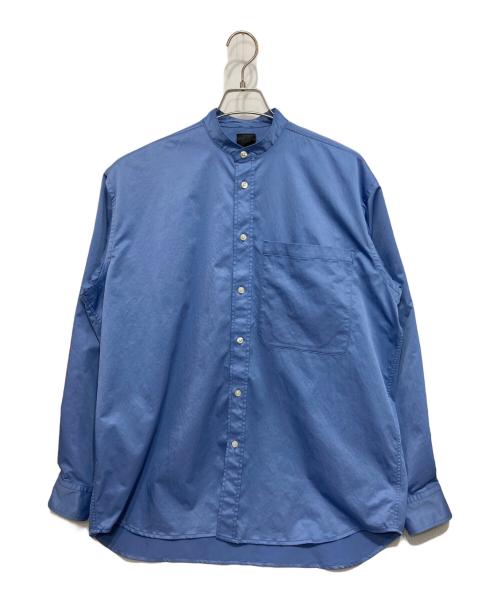 DAIWA PIER39（ダイワ ピア39）DAIWA PIER39 (ダイワ ピア39) 別注 BAND COLLAR SHIRTS L/S ブルー サイズ:Sの古着・服飾アイテム