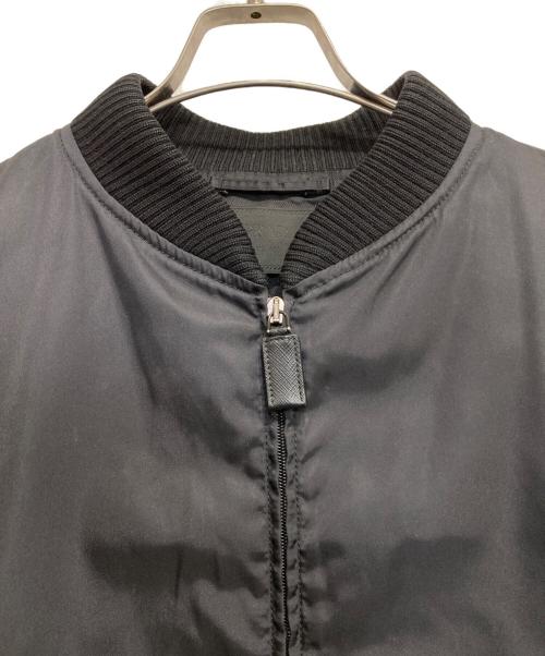 PRADA（プラダ）PRADA (プラダ) ボンバージャケット ブラック サイズ:48の古着・服飾アイテム