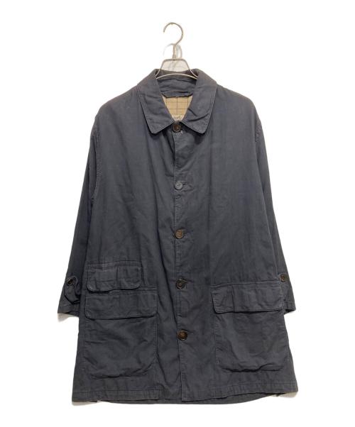 HERMES（エルメス）HERMES (エルメス) ステンカラーコート ネイビー サイズ:Sの古着・服飾アイテム