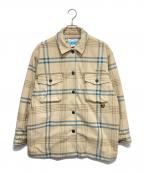 Columbiaコロンビア）の古着「フリース シカゴベニューオムニヒートラインドフリースシャツ」｜ベージュ