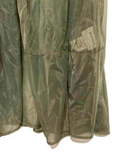 JIL SANDER（ジルサンダー）JIL SANDER (ジルサンダー) レイヤーチュールスカート グリーン サイズ:34の古着・服飾アイテム