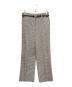 MIU MIU（ミュウミュウ）の古着「ギンガムチェックバージンウールパンツ」｜グレー