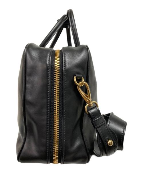 MIU MIU（ミュウミュウ）MIU MIU (ミュウミュウ) レザー ボー バッグ ブラックの古着・服飾アイテム