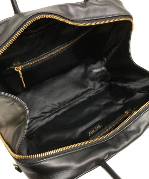 MIU MIU（ミュウミュウ）MIU MIU (ミュウミュウ) レザー ボー バッグ ブラックの古着・服飾アイテム