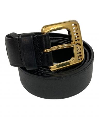 中古・古着通販】MIU MIU (ミュウミュウ) ロゴバックル ナッパレザー