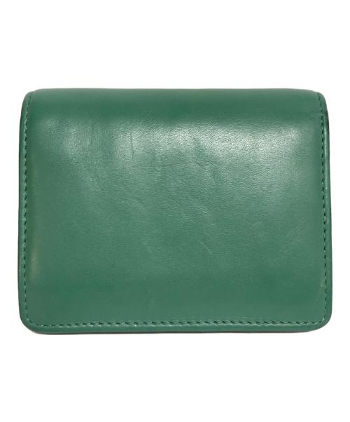 MIU MIU（ミュウミュウ）MIU MIU (ミュウミュウ) ロゴウォレット グリーンの古着・服飾アイテム