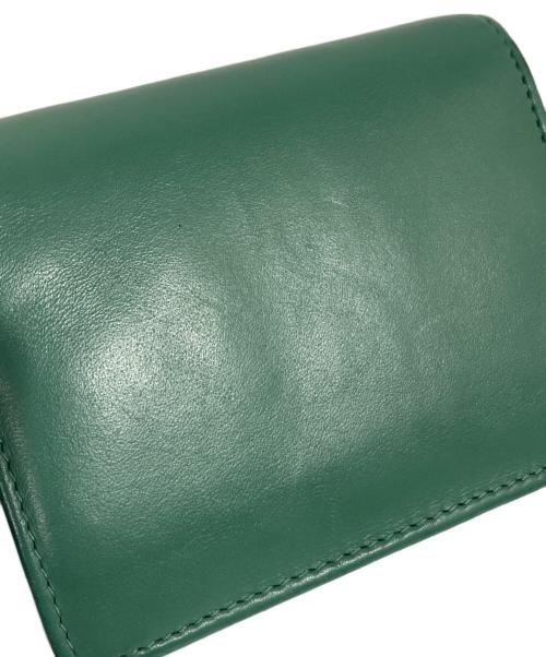 MIU MIU（ミュウミュウ）MIU MIU (ミュウミュウ) ロゴウォレット グリーンの古着・服飾アイテム