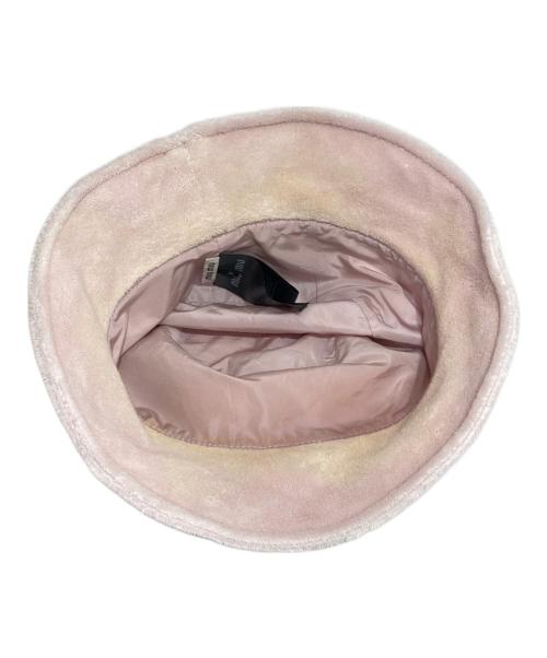 MIU MIU（ミュウミュウ）MIU MIU (ミュウミュウ) ハット ピンク サイズ:Mの古着・服飾アイテム