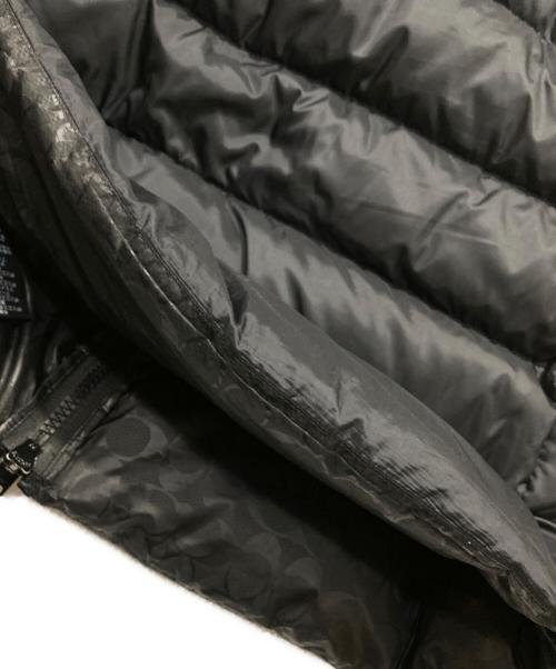 COACH（コーチ）COACH (コーチ) ロングスリムパファーコート ブラック サイズ:-の古着・服飾アイテム