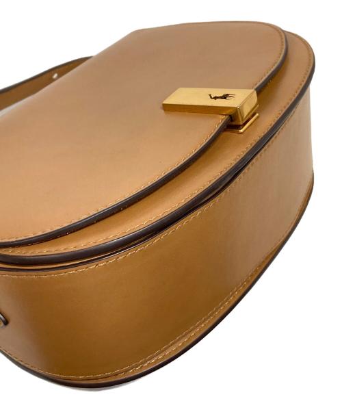 POLO RALPH LAUREN（ポロ・ラルフローレン）POLO RALPH LAUREN (ポロ・ラルフローレン) レザーサドルバッグ ベージュの古着・服飾アイテム