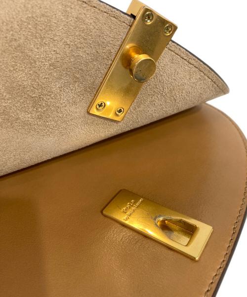 POLO RALPH LAUREN（ポロ・ラルフローレン）POLO RALPH LAUREN (ポロ・ラルフローレン) レザーサドルバッグ ベージュの古着・服飾アイテム