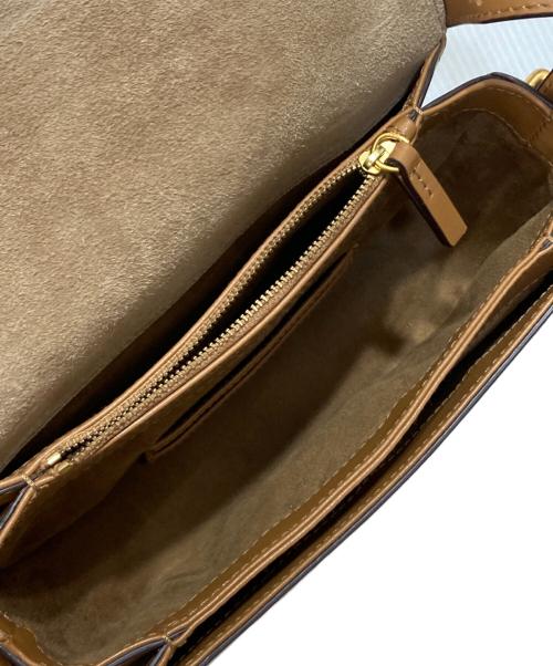 POLO RALPH LAUREN（ポロ・ラルフローレン）POLO RALPH LAUREN (ポロ・ラルフローレン) レザーサドルバッグ ベージュの古着・服飾アイテム