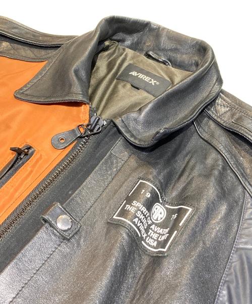 AVIREX（アヴィレックス）AVIREX (アヴィレックス) ARMY MECHANIC JACKET ブラック サイズ:2XLの古着・服飾アイテム
