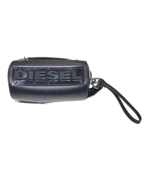 DIESEL（ディーゼル）DIESEL (ディーゼル) 立体ロゴショルダーバッグ ブラックの古着・服飾アイテム