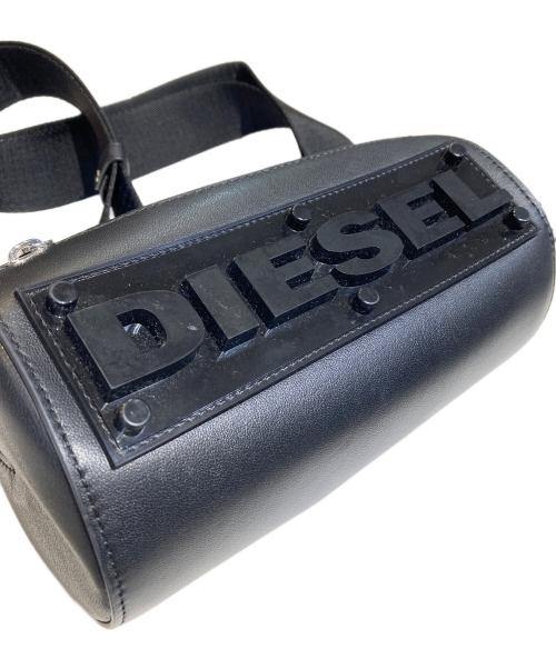 DIESEL（ディーゼル）DIESEL (ディーゼル) 立体ロゴショルダーバッグ ブラックの古着・服飾アイテム