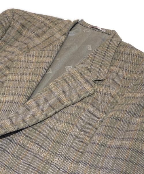 Christian Dior（クリスチャン ディオール）Christian Dior (クリスチャン ディオール) テーラードジャケット ブラウン×オリーブ サイズ:Mの古着・服飾アイテム