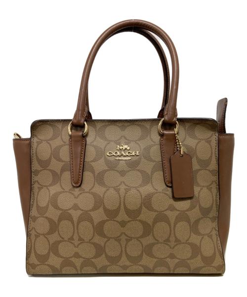 COACH（コーチ）COACH (コーチ) シグネチャーシティ ブラウンの古着・服飾アイテム