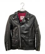 JAMES GROSEジェームスグロース）の古着「NEW MANILA-ホースレザーライダースジャケット」｜ブラック