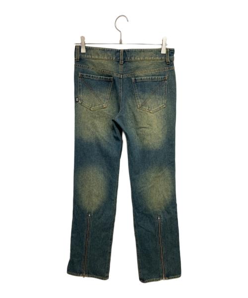 PAMEO POSE（パメオポーズ）PAMEO POSE (パメオポーズ) 加工デニムパンツ インディゴ サイズ:Sの古着・服飾アイテム