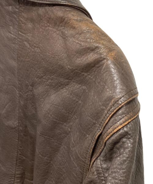 ANECDOTE（アネクドート）ANECDOTE (アネクドート) ラムレザージャケット ブラウン サイズ:Ｍの古着・服飾アイテム