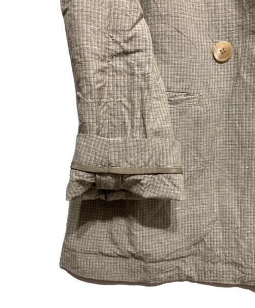 Whim Gazette（ウィムガゼット）Whim Gazette (ウィムガゼット) Gemini-チェックジャケット オリーブ サイズ:Fの古着・服飾アイテム