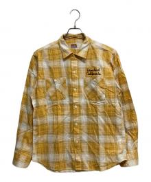 STANDARD CALIFORNIA（スタンダードカリフォルニア）の古着「チェックシャツ」｜イエロー