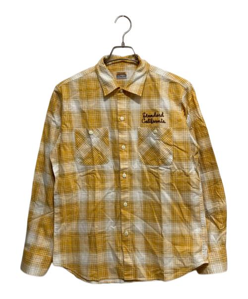 STANDARD CALIFORNIA（スタンダードカリフォルニア）STANDARD CALIFORNIA (スタンダードカリフォルニア) チェックシャツ イエロー サイズ:-の古着・服飾アイテム