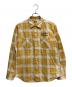 STANDARD CALIFORNIA（スタンダードカリフォルニア）の古着「チェックシャツ」｜イエロー