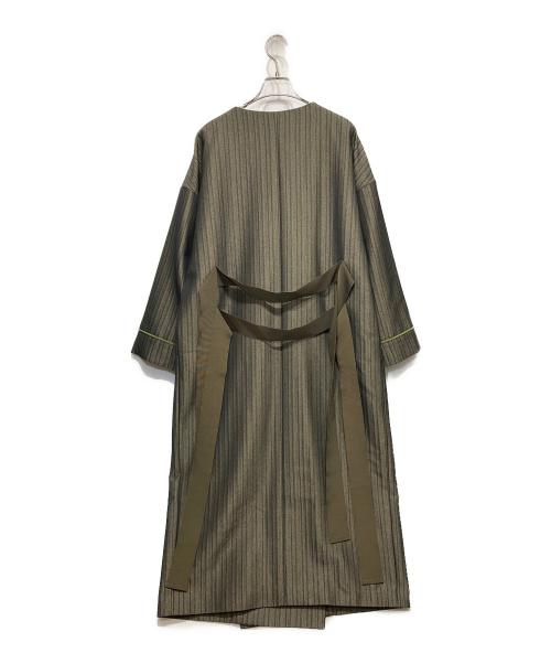LEINWANDE（ラインヴァンド）LEINWANDE (ラインヴァンド) ラップガウンコート オリーブ サイズ:FREEの古着・服飾アイテム