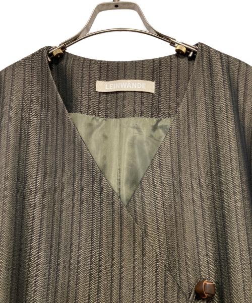 LEINWANDE（ラインヴァンド）LEINWANDE (ラインヴァンド) ラップガウンコート オリーブ サイズ:FREEの古着・服飾アイテム