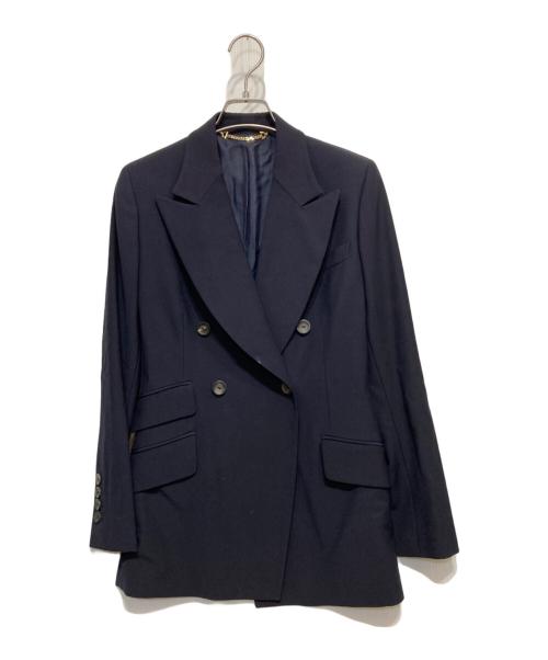 GUCCI（グッチ）GUCCI (グッチ) ウールダブルブレストジャケット ネイビー サイズ:38の古着・服飾アイテム