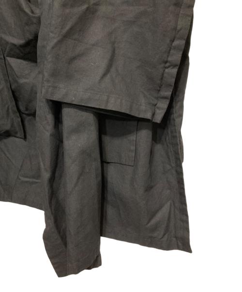 yohji yamamoto+noir（ヨウジヤマモトプリュスノアール）yohji yamamoto+noir (ヨウジヤマモトプリュスノアール) コットンリネンコート ブラック サイズ:2の古着・服飾アイテム