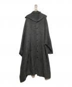 yohji yamamoto+noirヨウジヤマモトプリュスノアール）の古着「モヘヤ混ロングカーディガン」｜グレー