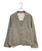 Pal'las Palaceパラスパレス）の古着「チェックテーラードジャケット」｜グリーン