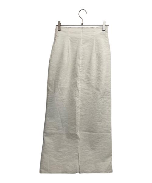 yo BIOTOP（ヨー ビオトープ）yo BIOTOP (ヨー ビオトープ) SHEER TIGHT SKIRT ホワイトの古着・服飾アイテム