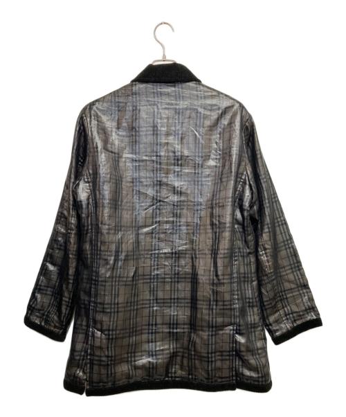 BURBERRY BLACK LABEL（バーバリーブラックレーベル）BURBERRY BLACK LABEL (バーバリーブラックレーベル) ノバチェックコート ブラック サイズ:Lの古着・服飾アイテム