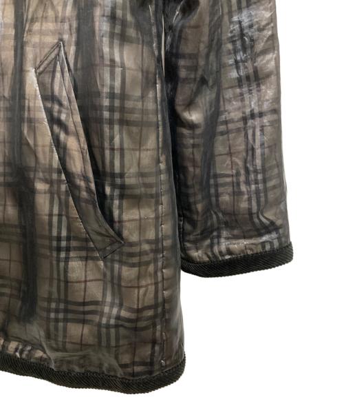 BURBERRY BLACK LABEL（バーバリーブラックレーベル）BURBERRY BLACK LABEL (バーバリーブラックレーベル) ノバチェックコート ブラック サイズ:Lの古着・服飾アイテム