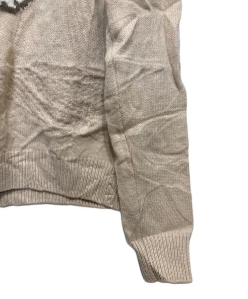 maison kitsune（メゾンキツネ）maison kitsune (メゾンキツネ) BIG FOX HEAD PULLOVER ベージュ サイズ:Mの古着・服飾アイテム