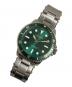 TECHNOS (テクノス) ダイバーズウォッチ グリーン：6000円
