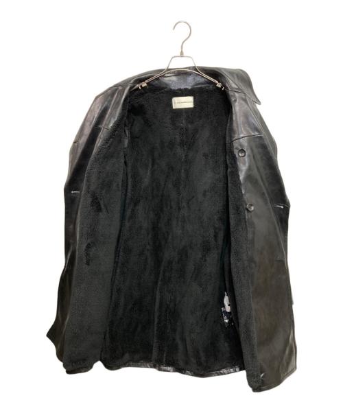 GU（ジーユー）GU (ジーユー) beautiful people (ビューティフルピープル) フェイクレザーコート ブラック サイズ:XLの古着・服飾アイテム