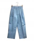 Whim Gazetteウィムガゼット）の古着「カーブパンツ」｜スカイブルー