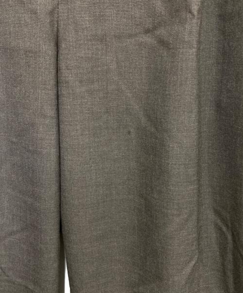 H BEAUTY&YOUTH（エイチ ビューティー&ユース）H BEAUTY&YOUTH (エイチ ビューティー&ユース) ウールトロピカル 2プリーツワイドパンツ ブラウン サイズ:LARGEの古着・服飾アイテム