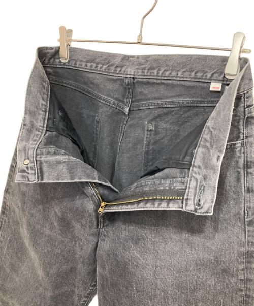 STEVEN ALAN（スティーブンアラン）STEVEN ALAN (スティーブンアラン) 13.5oz DENIM 5P BAGGY TAPERED PANTS グレー サイズ:Lの古着・服飾アイテム