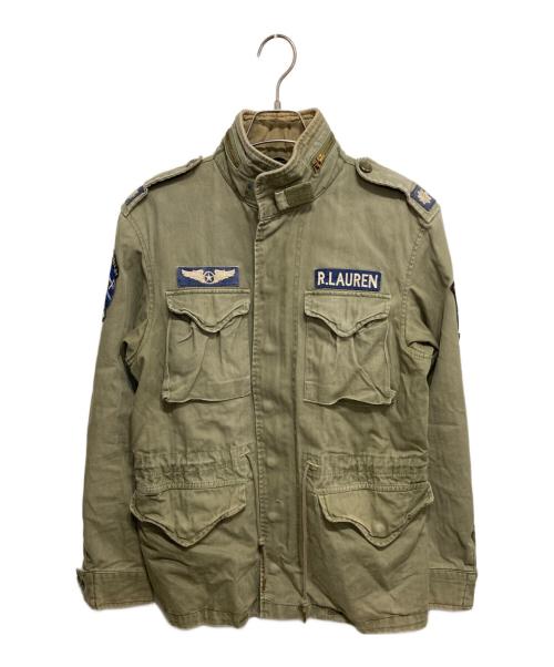 POLO RALPH LAUREN（ポロ・ラルフローレン）POLO RALPH LAUREN (ポロ・ラルフローレン) コンバットジャケット オリーブ サイズ:XSの古着・服飾アイテム